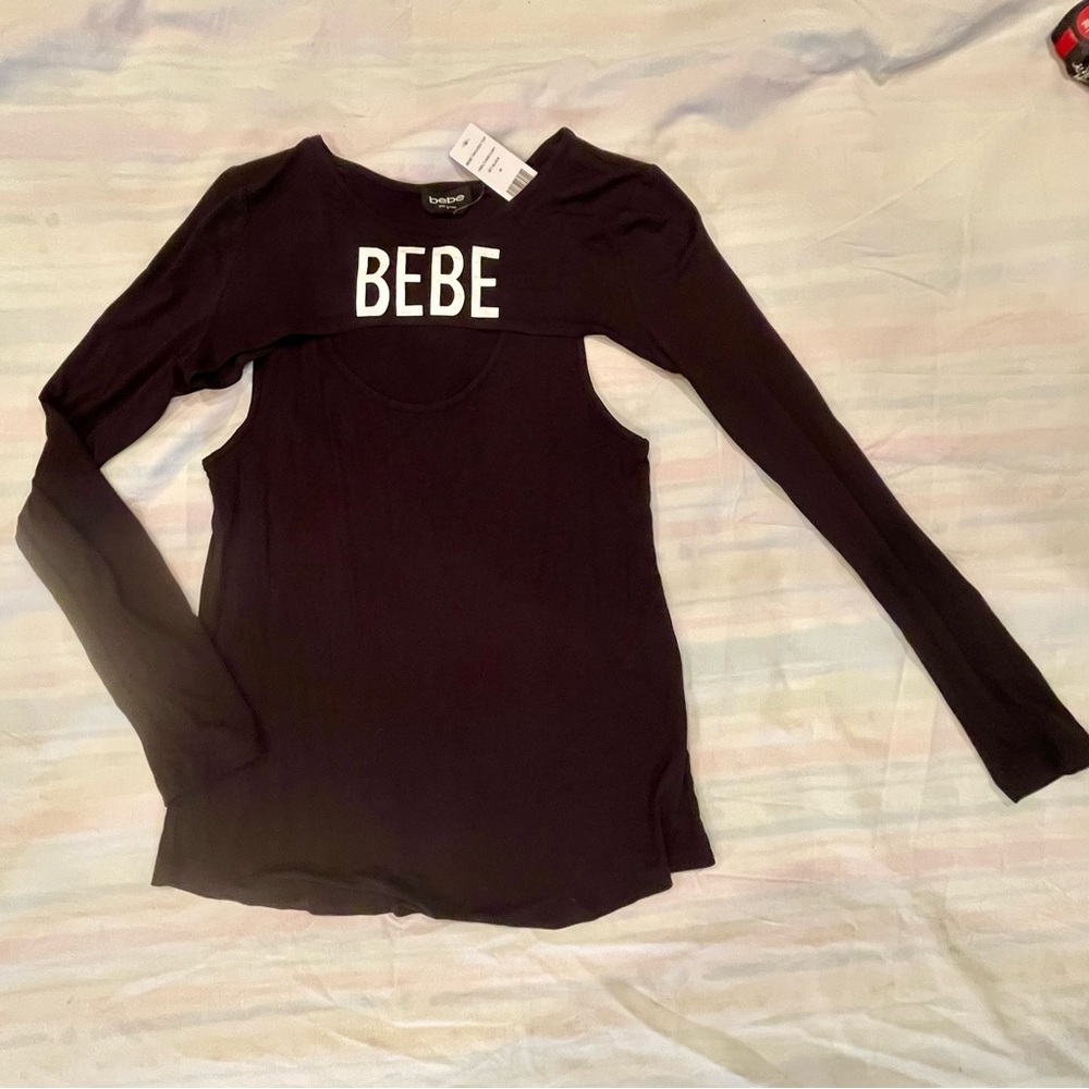 Bebe Two-for Top, Tank with Shrug